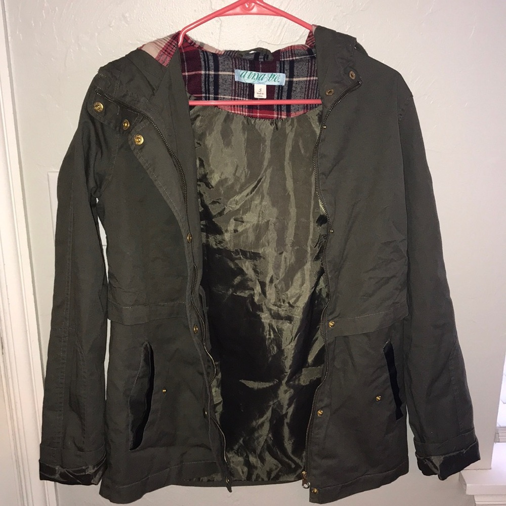 Cute army green winter coat!